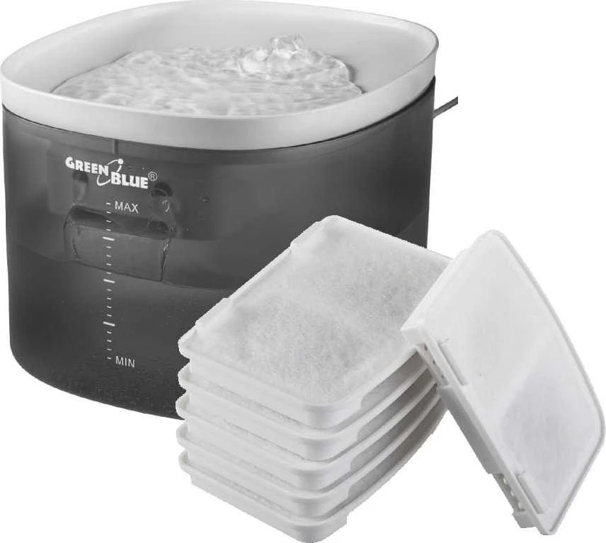 GreenBlue automatinis Vanduo dozatorius / naminių gyvūnėlių girtuoklis, 3L, USB 5V1A, GB392