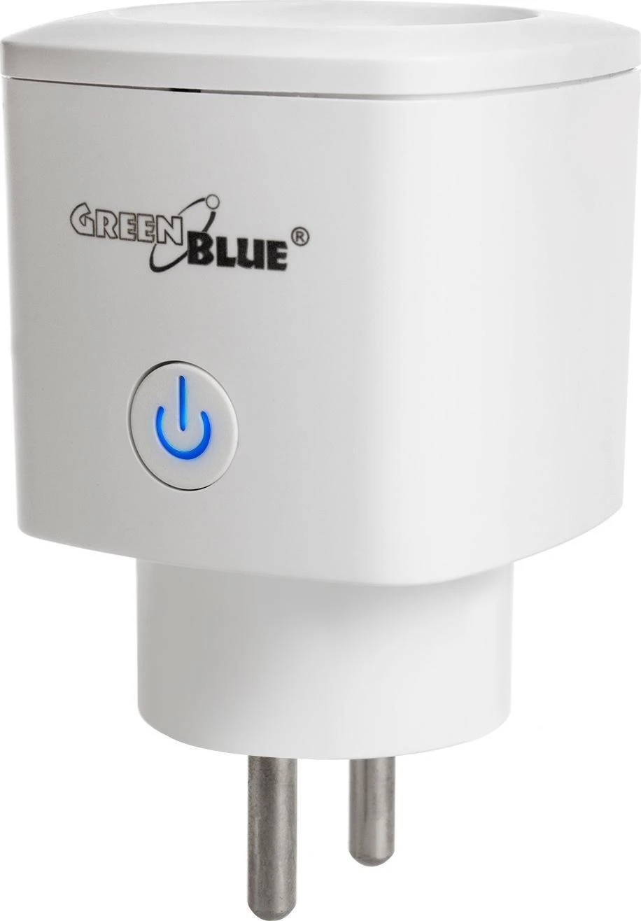 Zdalnie „GreenBlue“ nuotolinio valdymo WiFi lizdas, „Android“ / „iOS“ / „Alexa“ / „Google Home“, energijos suvartojimas, laikmatis, maks. 3680 W, E tipas, GB720 E