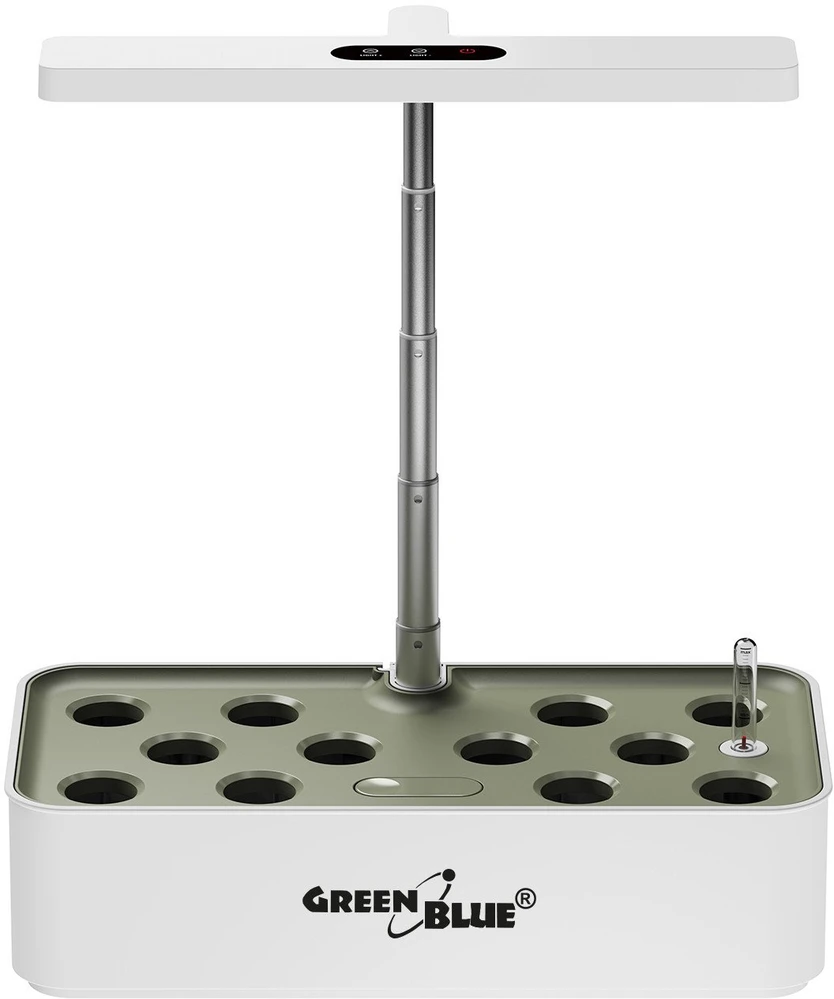 „GreenBlue“ išmanioji kambarinių augalų auginimo sistema, išmanusis vazonas, 4 l talpa, 12 augalų, pilno spektro LED, GB133