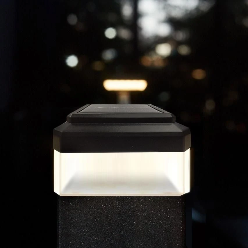 Lampa „GreenBlue“ LED saulės energija varomas stulpinis šviestuvas, 60x40 mm, voko formos gaubtas, GB125