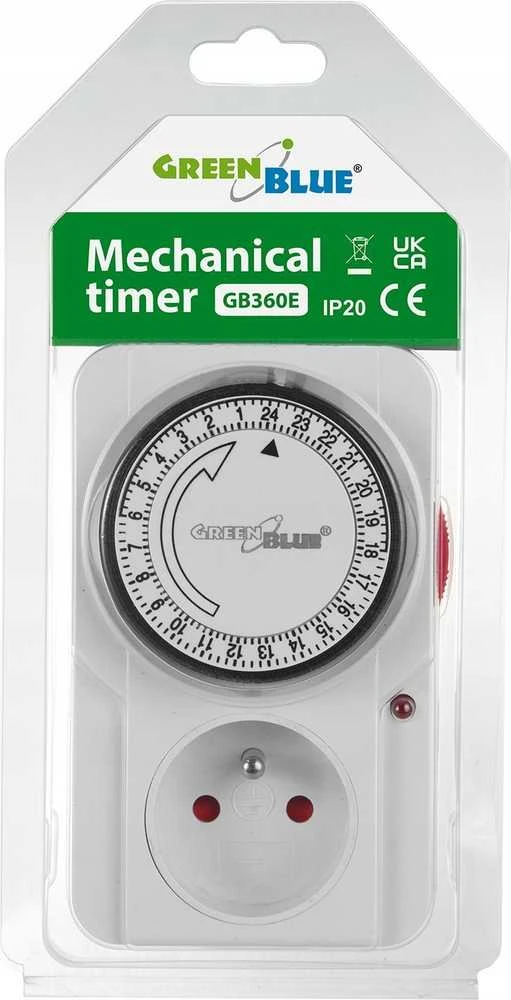 GreenBlue Timer GB360 E mechaninis laikmačio jungiklis
