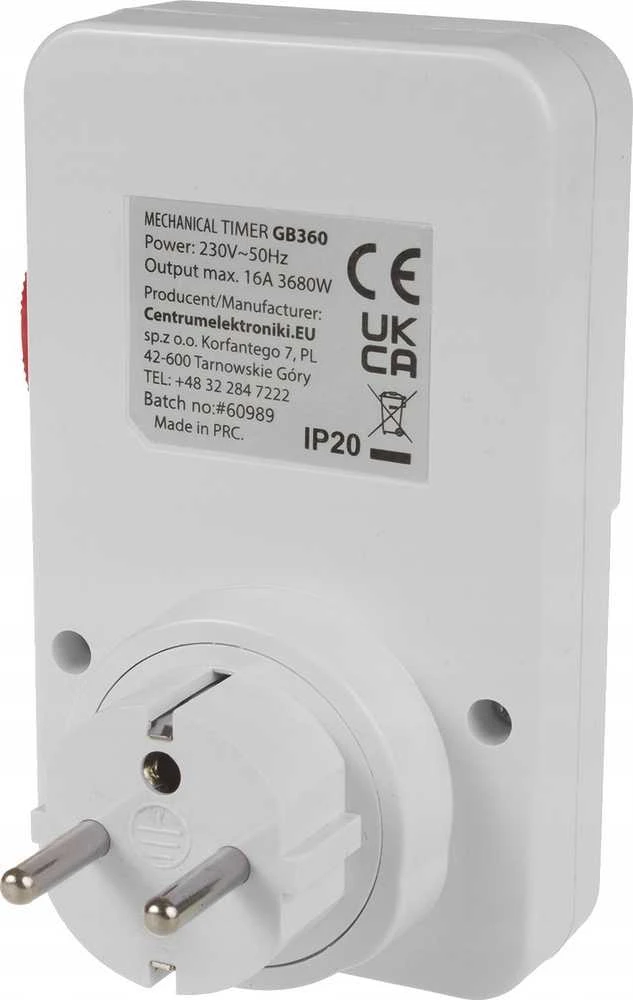 GreenBlue Timer GB360 E mechaninis laikmačio jungiklis