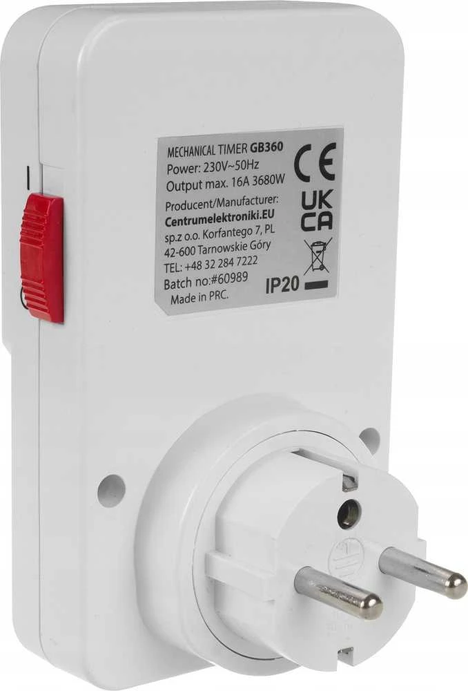 GreenBlue Timer GB360 E mechaninis laikmačio jungiklis