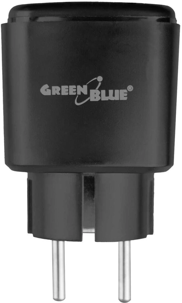 „GreenBlue“ nuotolinio valdymo „WiFi“ lizdas, „Android“ / „iOS“ / „Alexa“ / „Google Home“, laikmatis, vatmetras, maks. 16 A / 3840 W, GB735 W