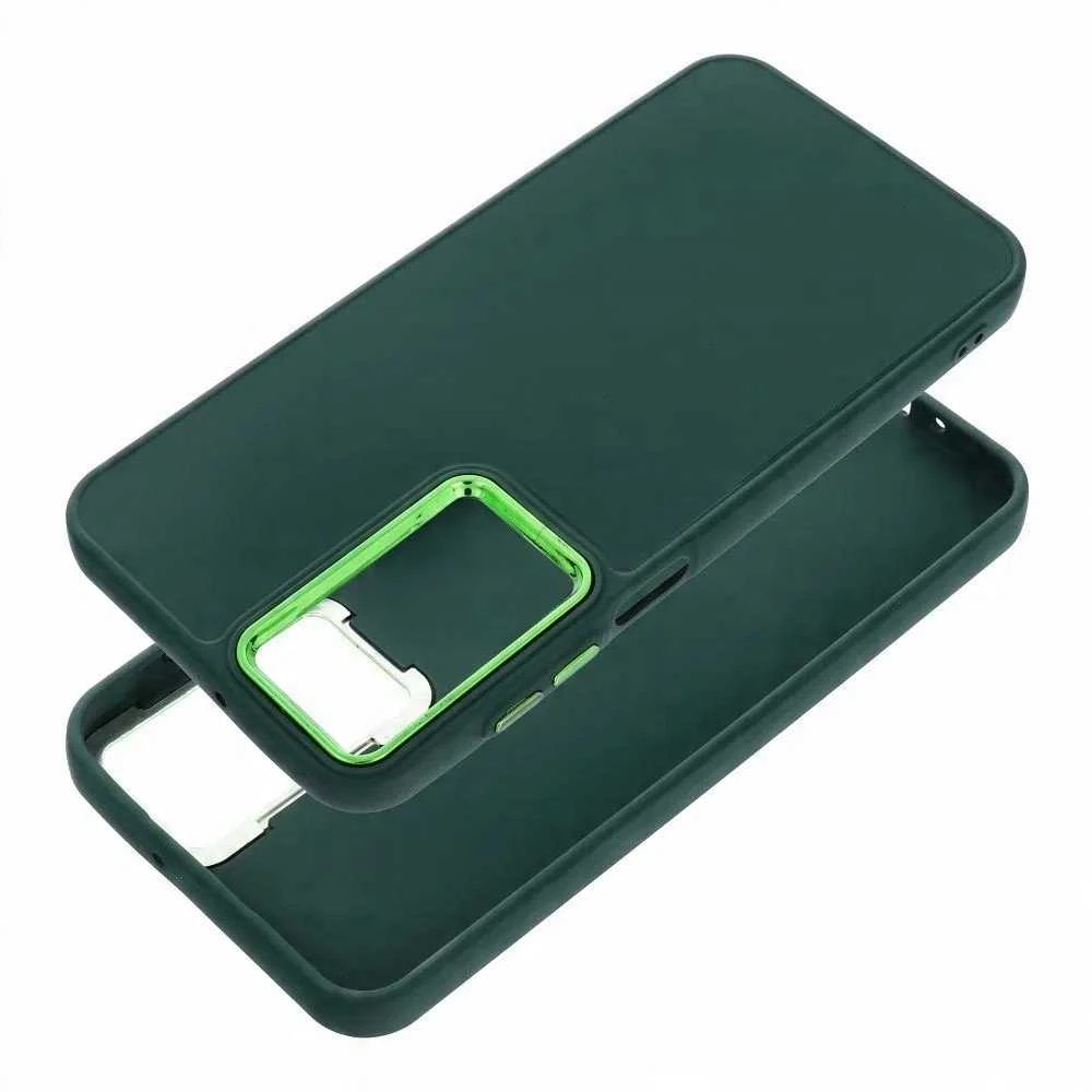 Oem FRAME dėklas skirtas Xiaomi Redmi Note 14 4G (GLOBAL - 164,84mm x 78,15mm x 8,16mm) žalios spalvos