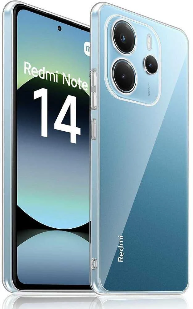 Dėklas Oem BACK CASE ULTRA SLIM 0,5 mm skirtas Xiaomi Redmi Note 14 4G (GLOBAL - 164,84mm x 78,15mm x 8,16mm) skaidrus