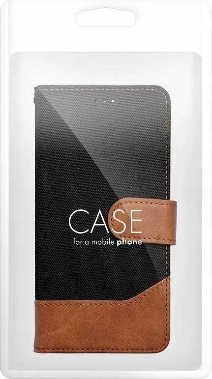 Dėklas Oem JEANS Book skirtas Xiaomi Redmi Note 14 4G (GLOBAL - 163,25mm x 76,55mm x 8,16mm) juodos spalvos