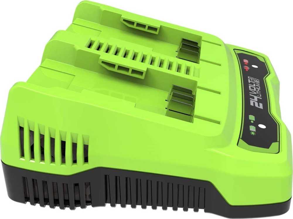 Priedų rinkinys Greenworks GSK24B4X; 24 V; 2x4,0 Ah + pakrovėjas