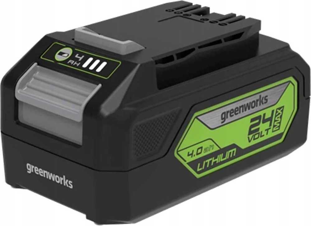 Priedų rinkinys Greenworks GSK24B4X; 24 V; 2x4,0 Ah + pakrovėjas