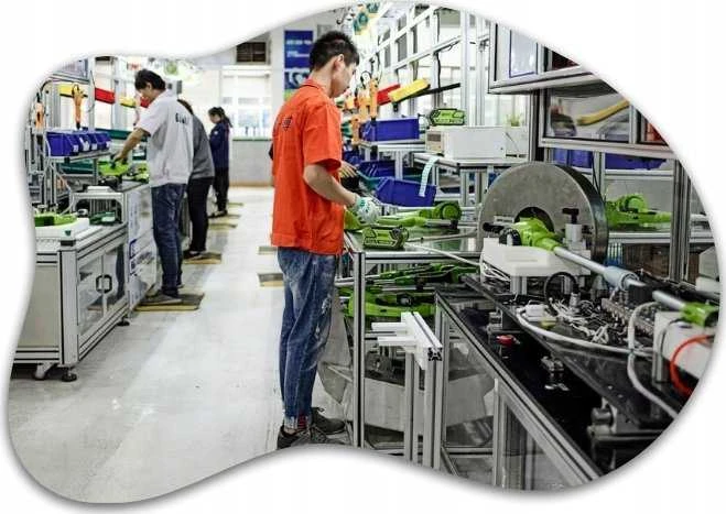 Greenworks G24CG gamybos procesas