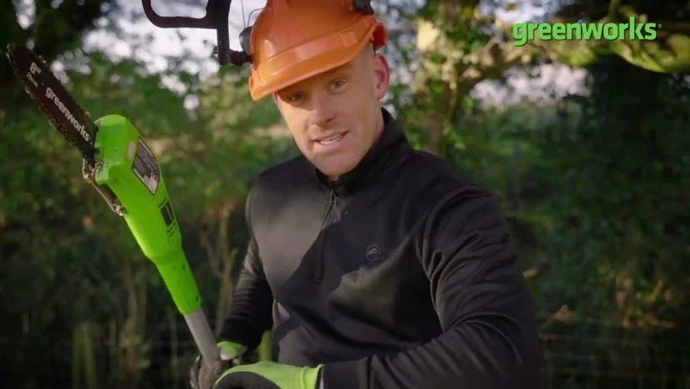Grandininis pjūklas Aukštapjovė Greenworks PS24B00-01; 24 V; 20 cm (be akumuliatoriaus ir pakrovėjo)