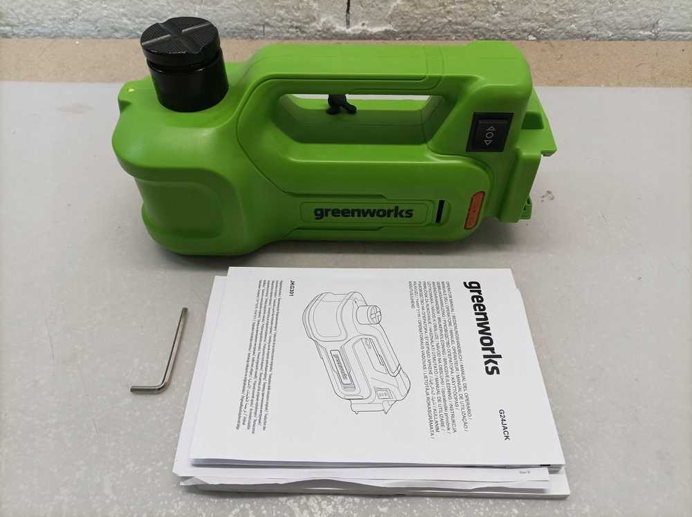 Keltuvas automobiliui Greenworks G24JACK; 3000 kg; 24 V (be akumuliatoriaus ir pakrovėjo)