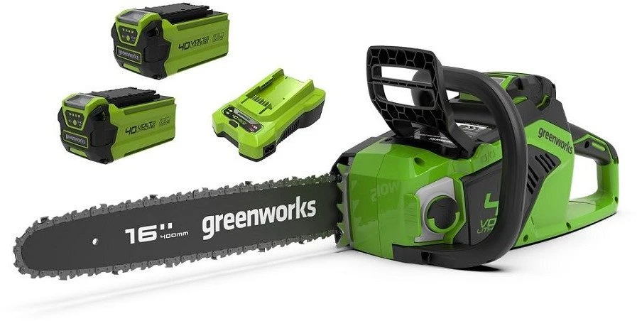 Grandininis pjūklas Piła grandininis Greenworks GD40CS18K2X 40 V 40 cm