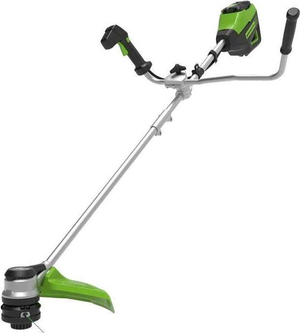 Greenworks GD60BCB  60V krūmapjovė 40 cm, su dviračio tipo rankena (be akumuliatoriaus ir kroviklio)