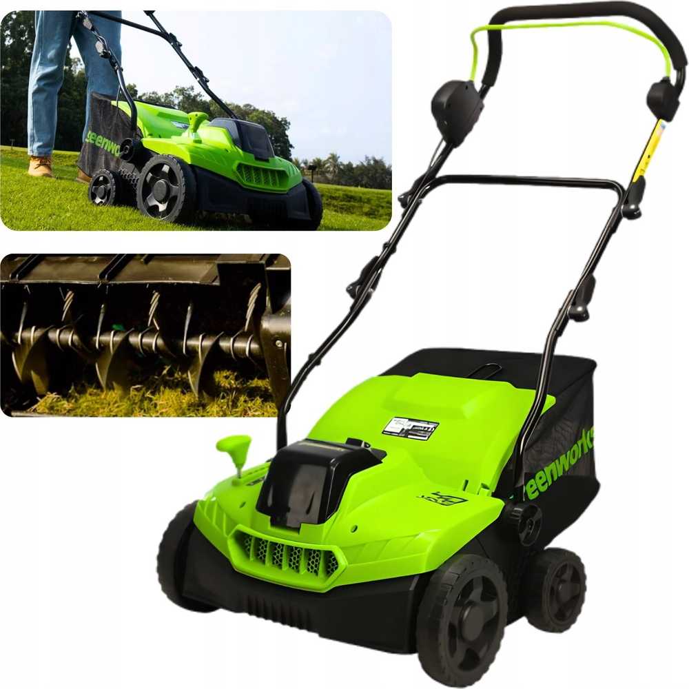 Skarifikatorius Greenworks GD40SC38II ; 40 V (be akumuliatoriaus ir pakrovėjo)