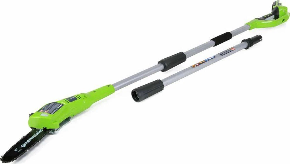 Greenworks G24PS20 aukštapjovė medžiams genėti 24V be akumuliatoriaus