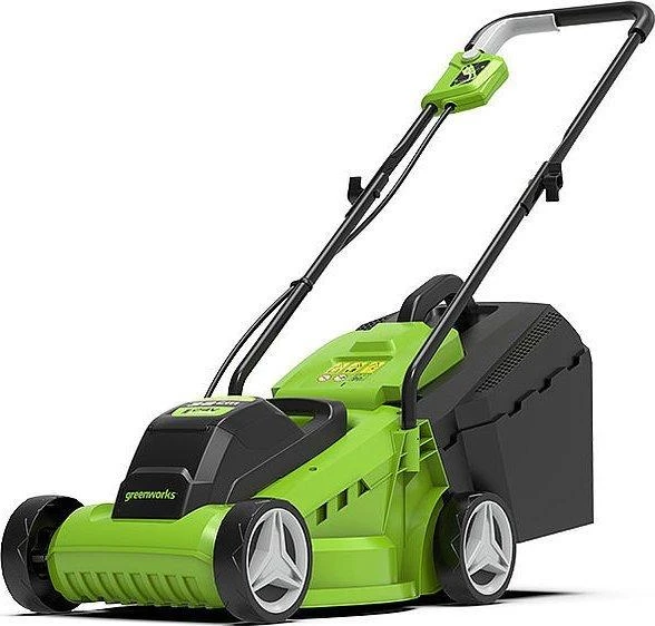Greenworks gd24lm33K4 24V 33cm vejapjovė (su 4Ah akumuliatoriumi ir krovikliu)
