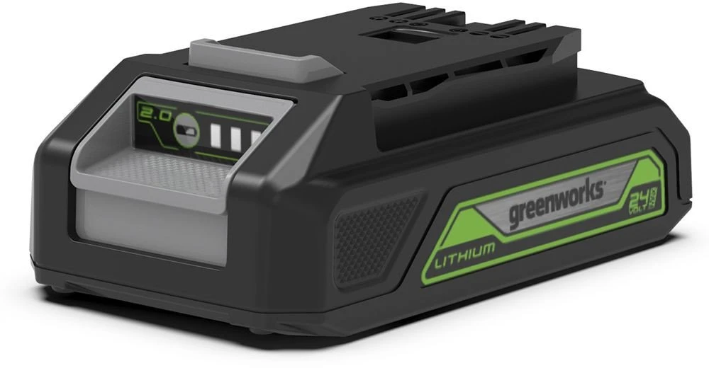 Greenworks žoliapjovė ST24B218-01, 24V, 2.0Ah, pilnas komplektas