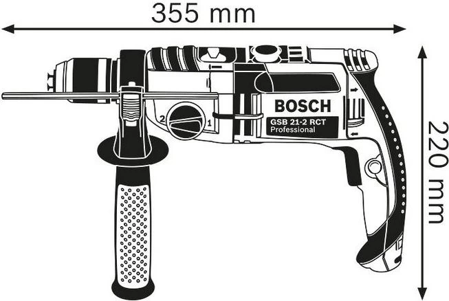 Bosch Smūginis gręžtuvas GSB 21-2 RCT