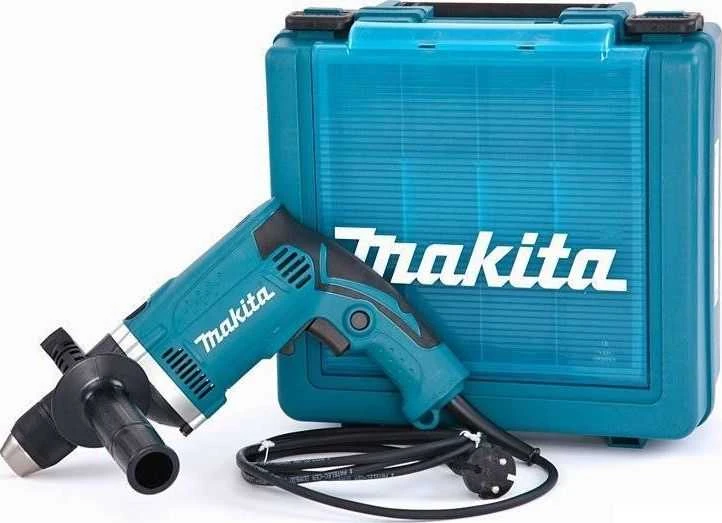 Makita smūginis gręžtuvas HP1631K 710W 1.9 kg, su lagaminu