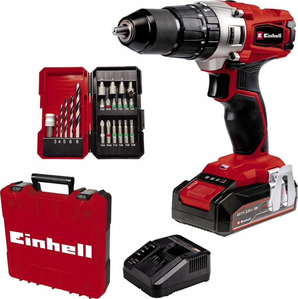 Einhell Einh smūginis suktuvas-gręžtuvas. TE-CD 18/2 Li-i +22 4514220
