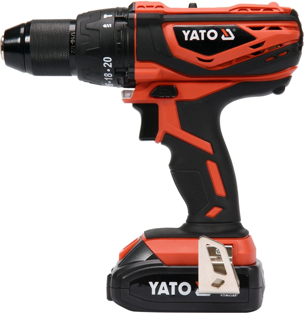 Smūginis suktuvas-gręžtuvas Yato YT-82786; 18 V; 1x2,0 Ah akum.