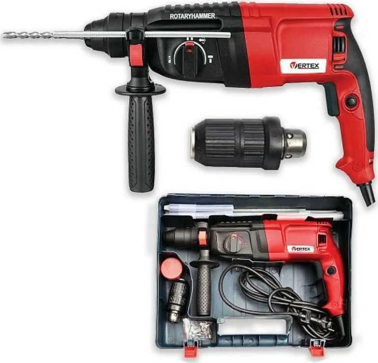 VERTEX perforatorius SDS+ 900W + papildomas užveržiamas griebtuvas