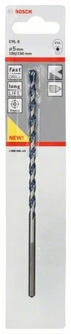 Grąžtas Bosch Mėlyna Granite Turbo CYL-5 6X100X150 mm, 1vnt.