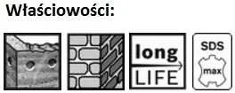 Grąžtas betonui Bosch; 65x1000 mm; SDS-max