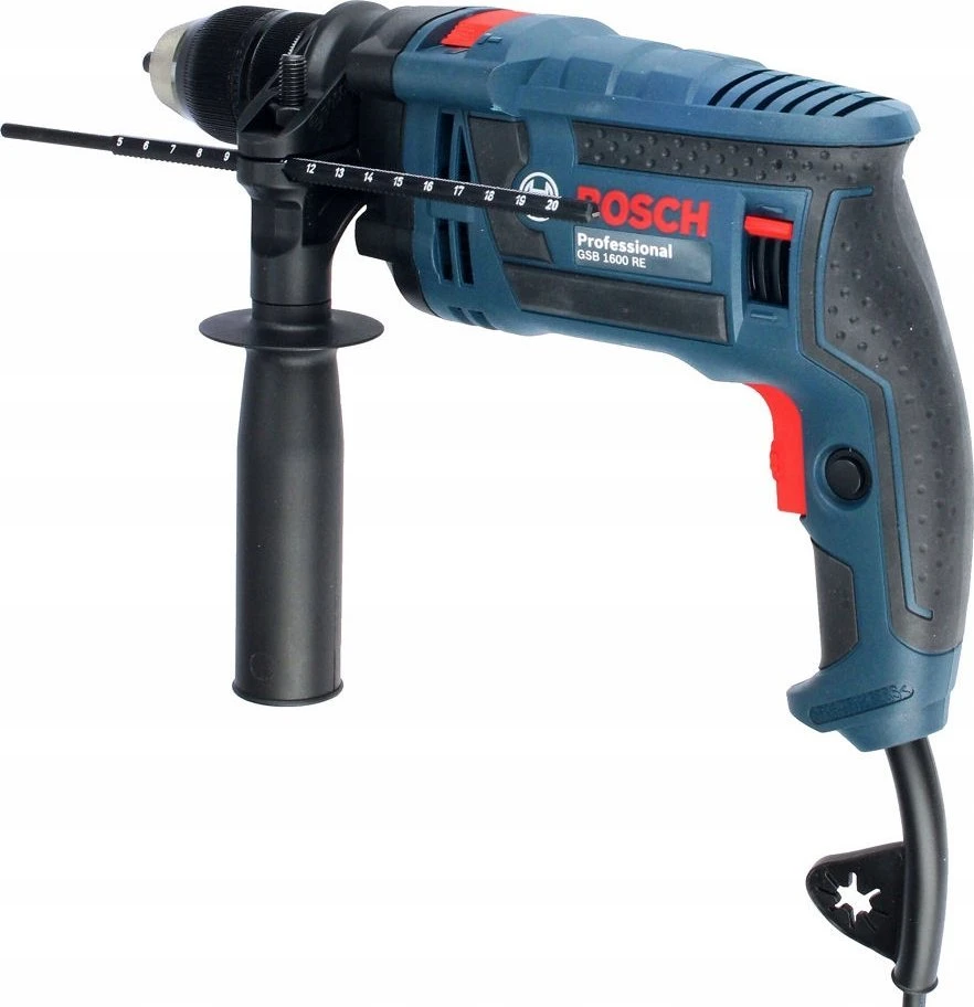 Elektrinis smūginis gręžtuvas Bosch GSB 1600 RE; 701 W