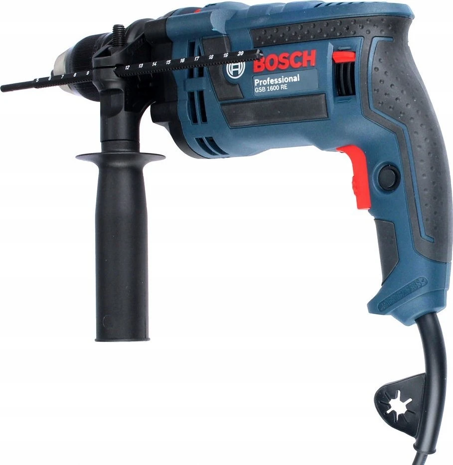 Elektrinis smūginis gręžtuvas Bosch GSB 1600 RE; 701 W