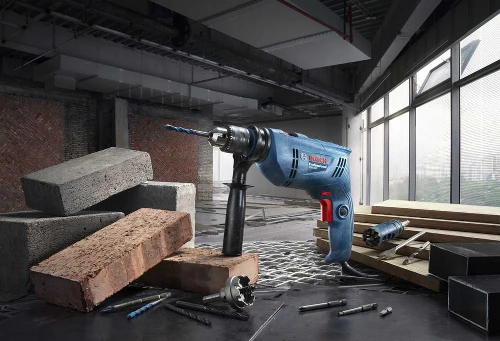 Elektrinis smūginis gręžtuvas Bosch GSB 600; 600 W