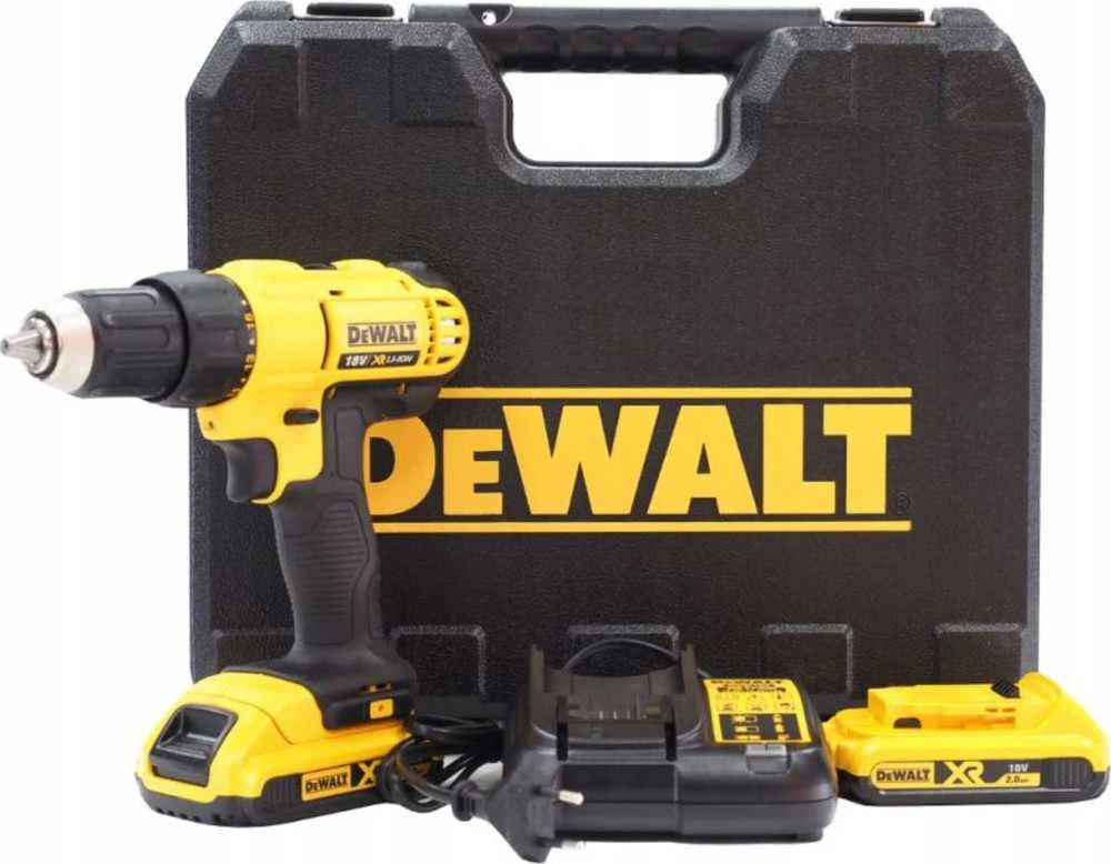DEWALT suktuvas gręžtuvas DCD771D2,18V, 2x2.0Ah + lagaminas