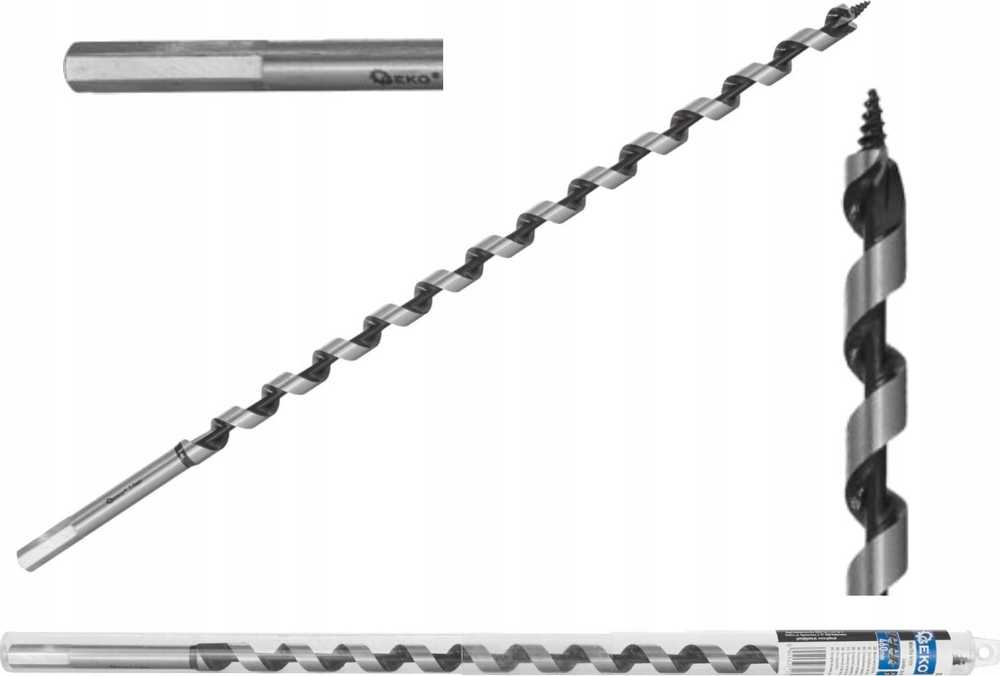 Gręžtuvas Geko Spiralinis grąžtas - medienos grąžtas 16x460mm (25/50)