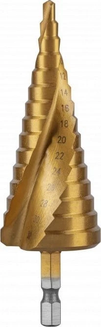 Grąžtas HÕGERT Spiralstufenbohrer 4-32 mm