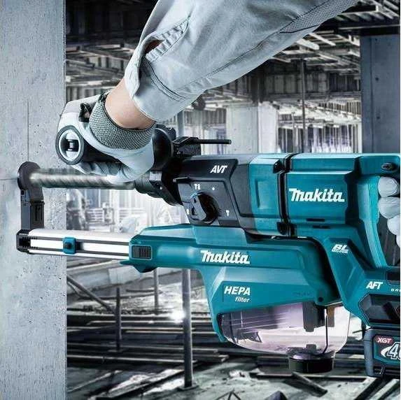 Makita HR007GZ Perforatorius XGT, 3,0 J, 28mm; 3,8kg, bešepetėlinis variklis, AFT; AWS (be AWS lusto); AVT; Soft no load; XPT; "Z" versija - komplektuojamas be akumuliatoriaus ir kroviklio