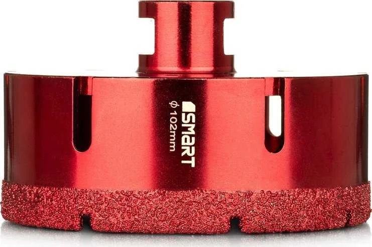 Grąžtas 102 mm deimantinis skylių pjūklas skirtas sausam gręžimui kampiniu šlifuokliu, M14 sriegis, 365 SMART [SM-25-1020]