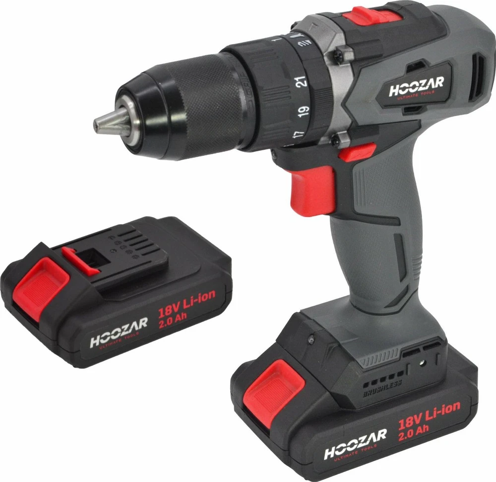 HOOZAR suktuvas BEZSZCZOTKOWA 18V 2x2.0Ah 45 N.m. CD20BL