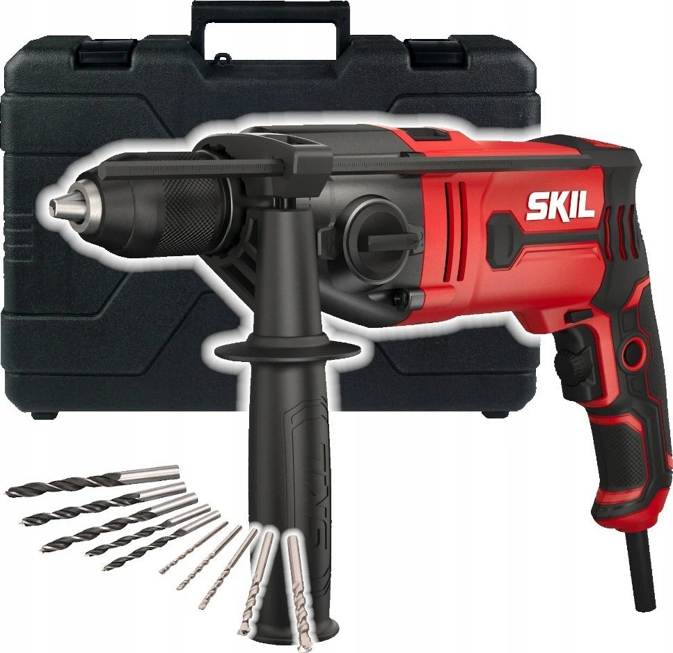 Skil 6745 GA grąžtas 3200 RPM Beraktė 2,6kg Juoda, Raudona