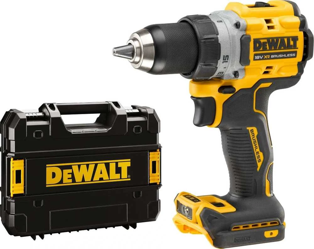 DeWalt suktuvas - gręžtuvas  DCD800NT 18V 90Nm BL TSTAK be akumuliatoriaus ir kroviklio aprašymas - Prekės nuotrauka