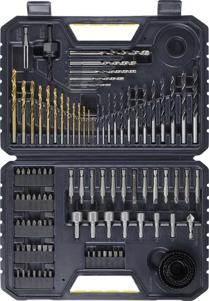 Grąžtas Grąžtų ir sukimo antgalių komplektas Stanley STA7205-XJ; 100 vnt.