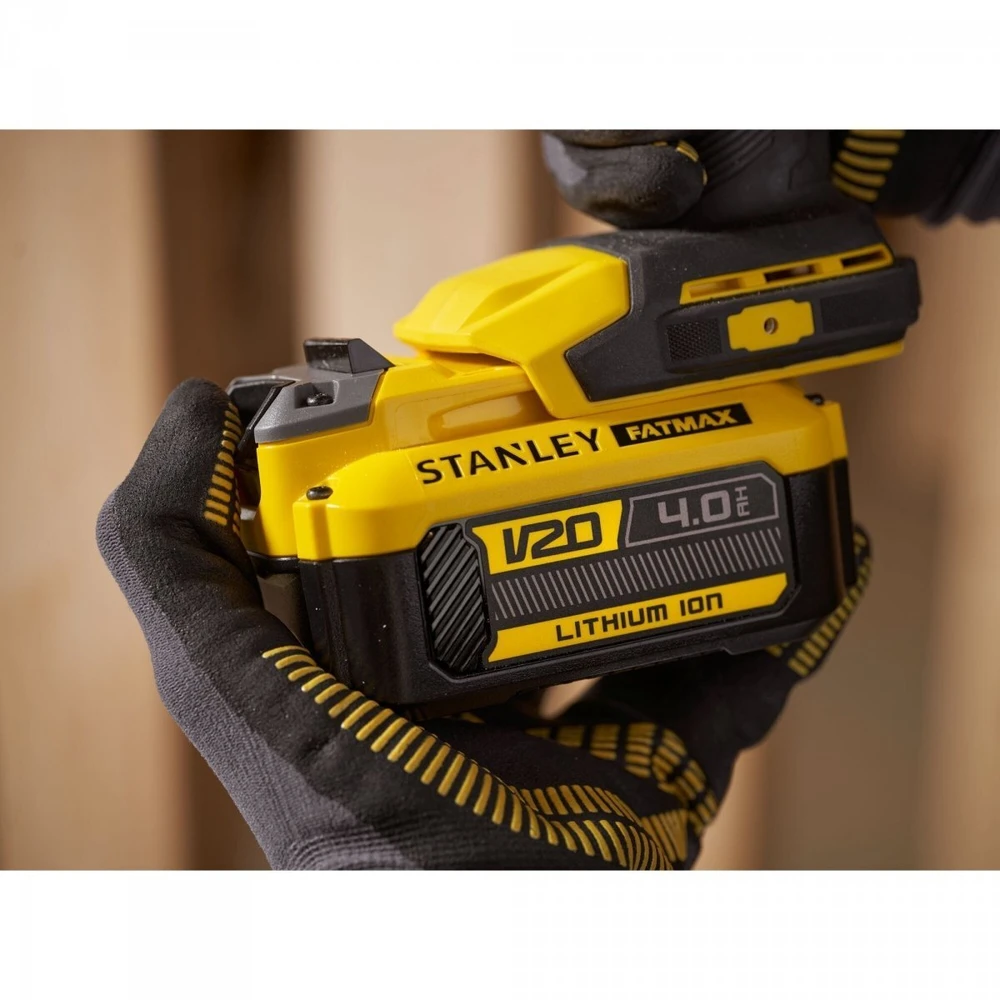 Kampinis gręžtuvas Stanley SFMCD750B-XJ; 18 V (be akumuliatoriaus ir pakrovėjo)