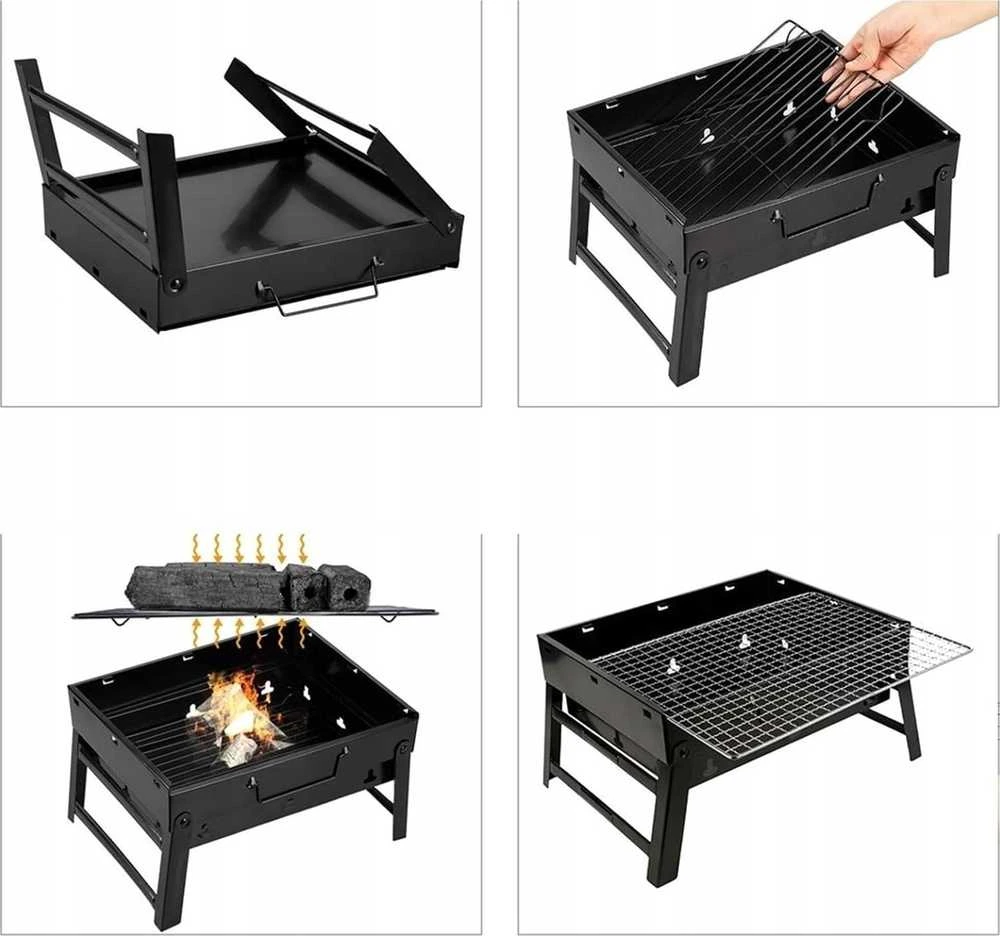 Oem Folding camping garden grill RC-K-933 juodas