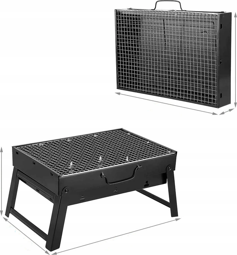 Panel Hurtowy RealB2B Sulankstomas kempingo sodo grilis RC-K-933 juodas
