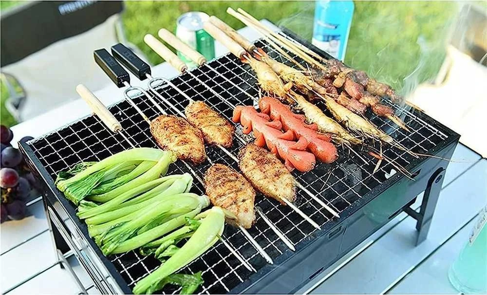 Oem Folding camping garden grill RC-K-933 juodas
