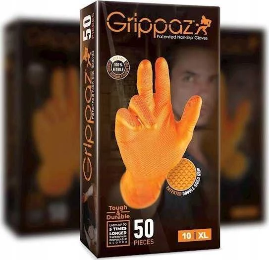 Pirštinės vienk. nitrilinės GRIPPAZ246 "L" dydis 50vnt.