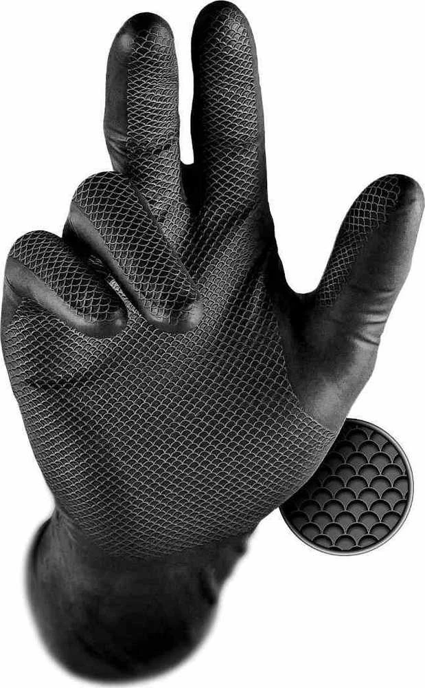 Pirštinės vienk. nitrilinės GRIPPAZ246 "L" dydis 50vnt.