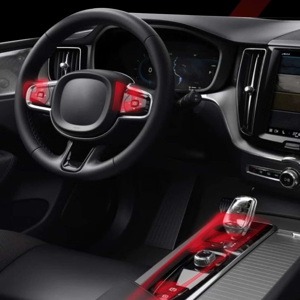 GrizzGlass Plėvelė vidaus GrizzGlass PianoSkin Glossy, skirta Volvo XC90 D5 Drive Mode (2020-2021) [2w1]