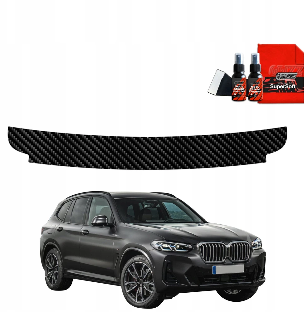 GrizzGlass Carbon plėvelė bagažinės slenksčiui GrizzGlass BodyShield, skirta BMW X3 (2021-2024)