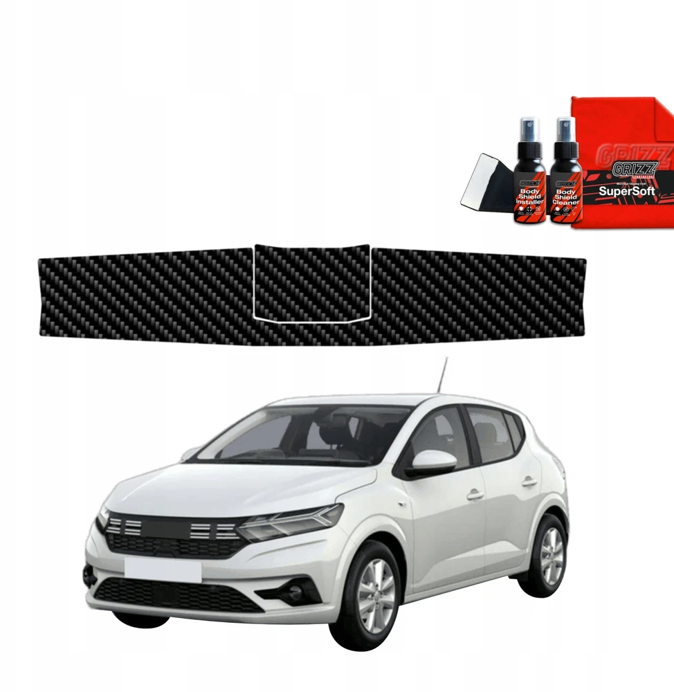 GrizzGlass anglies plėvelė bagažinės slenksčiui BodyShield skirtas Dacia Sandero (2020-2025)
